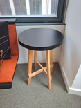 [#00-90] Side Table, Black Top