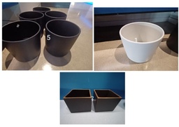[#00-163] Planters, various shapes/sizes