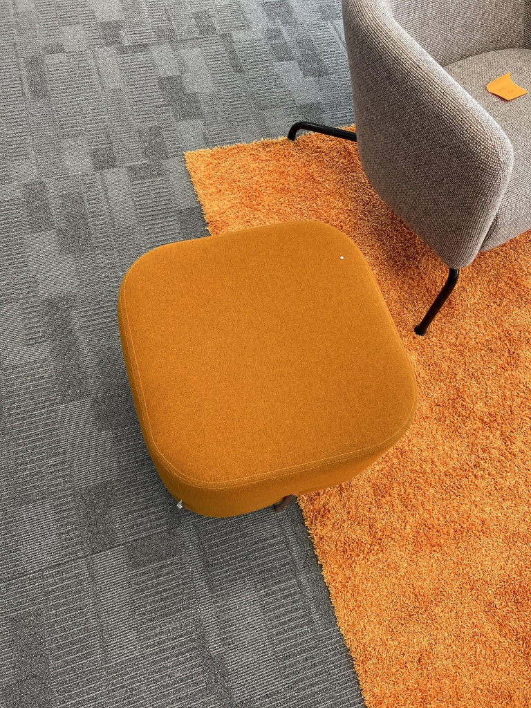 Pouf, small, orange