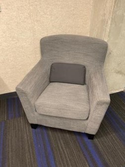 Gray Club Chair