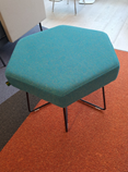[#00-48] Stool, NaughtOne, Green Hexagon