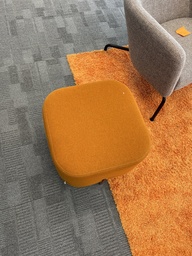 Pouf, small, orange