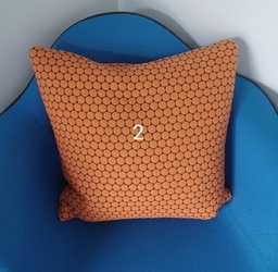 [#00-146] Pillow, orange pattern